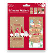 Picture of CHRISTMAS KRAFT MONEY WALLETS - 4 PACK
